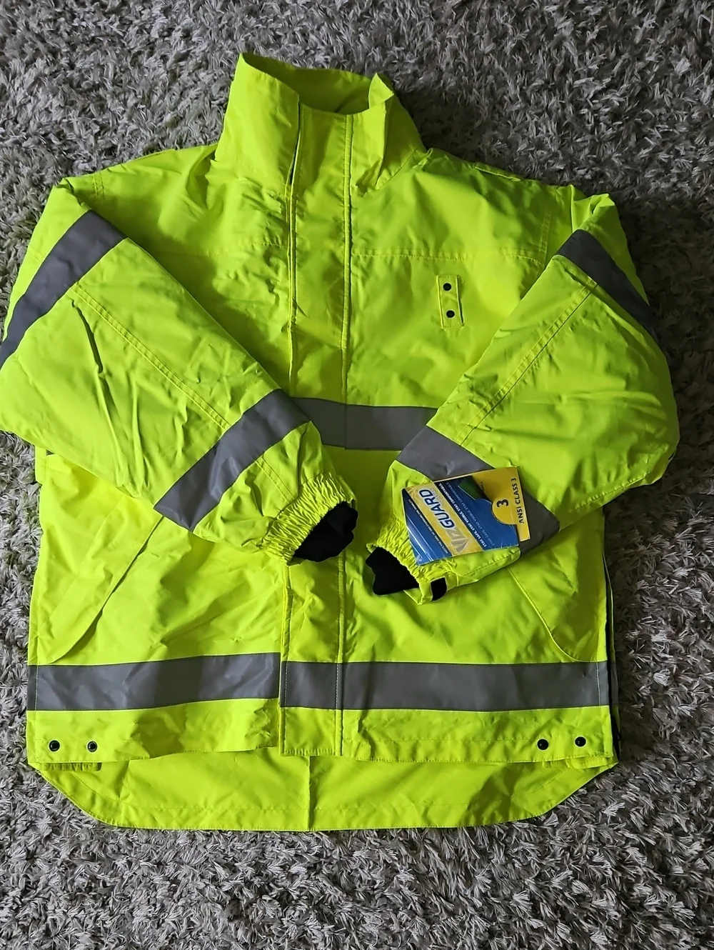High-Visibility Safety Jacket Mens Large
